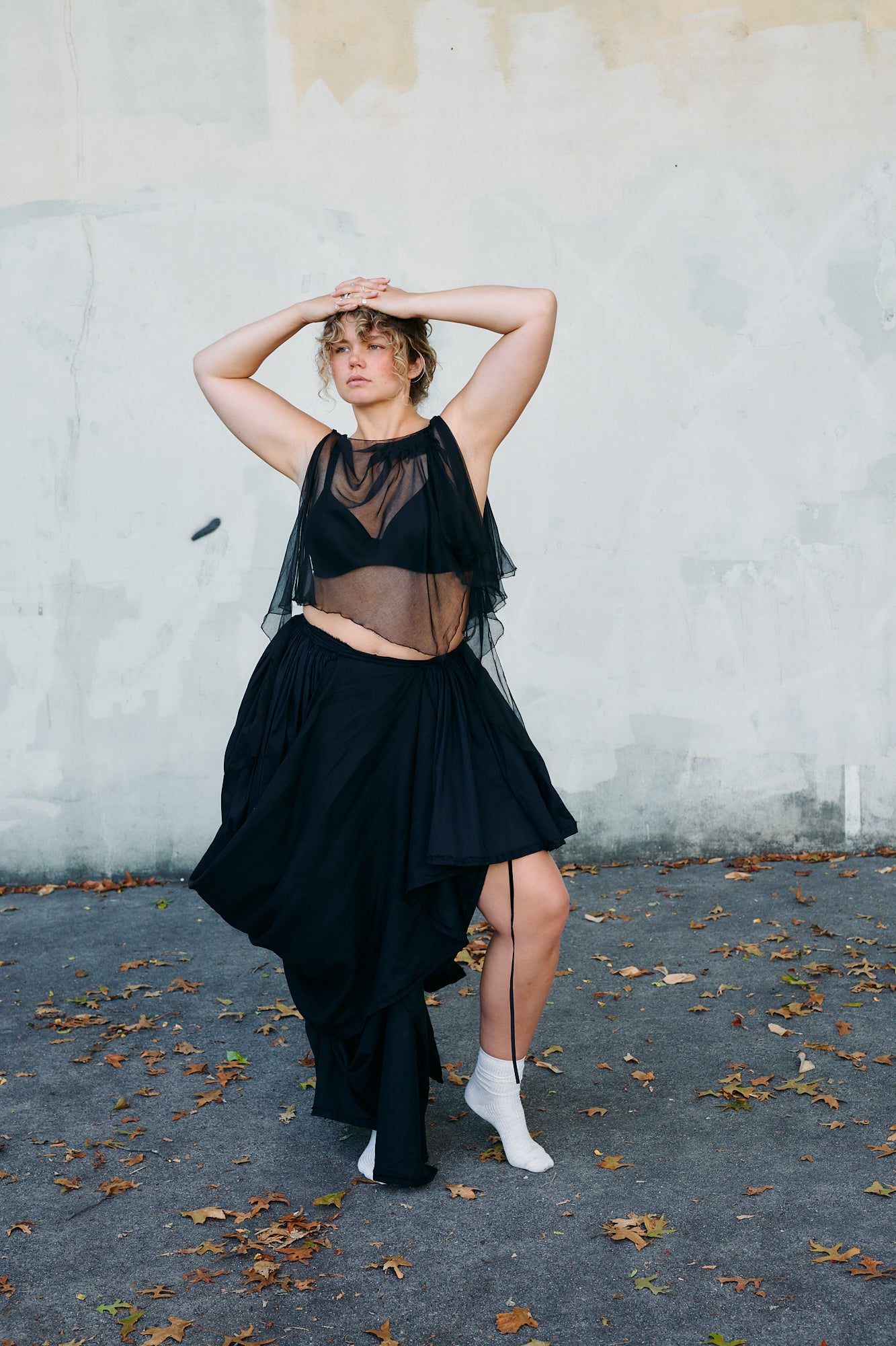 Draped + Gathered Skirt