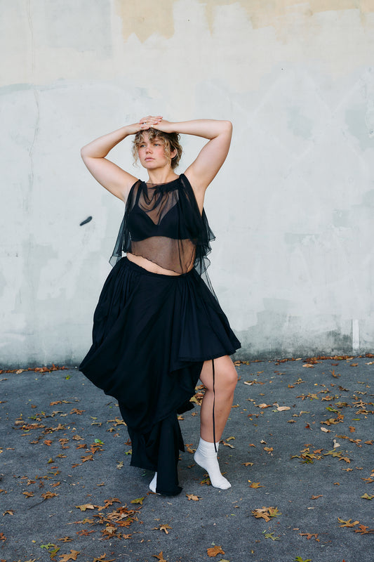 Draped + Gathered Skirt