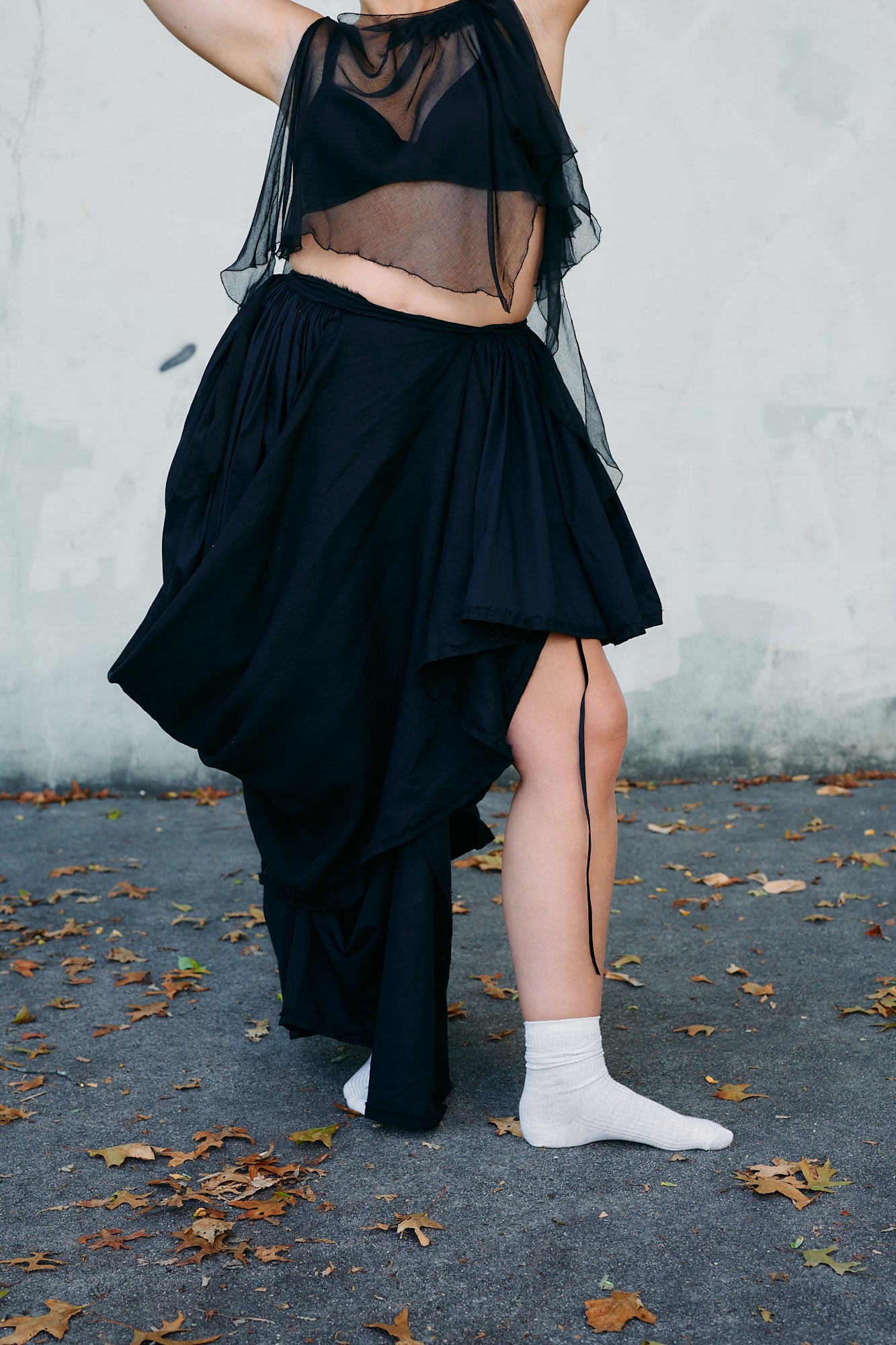Draped + Gathered Skirt