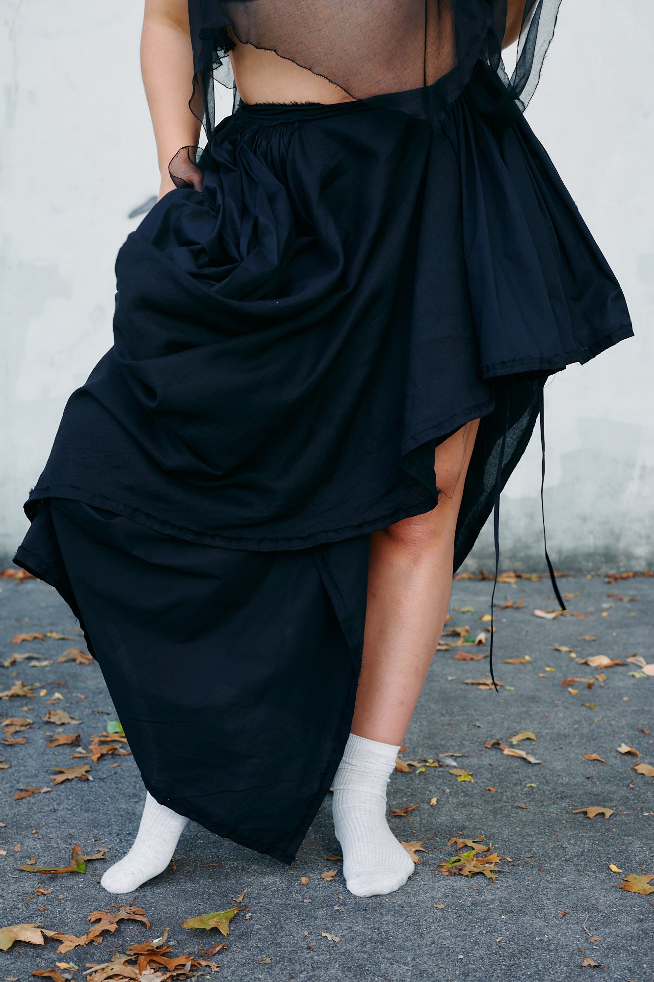 Draped + Gathered Skirt