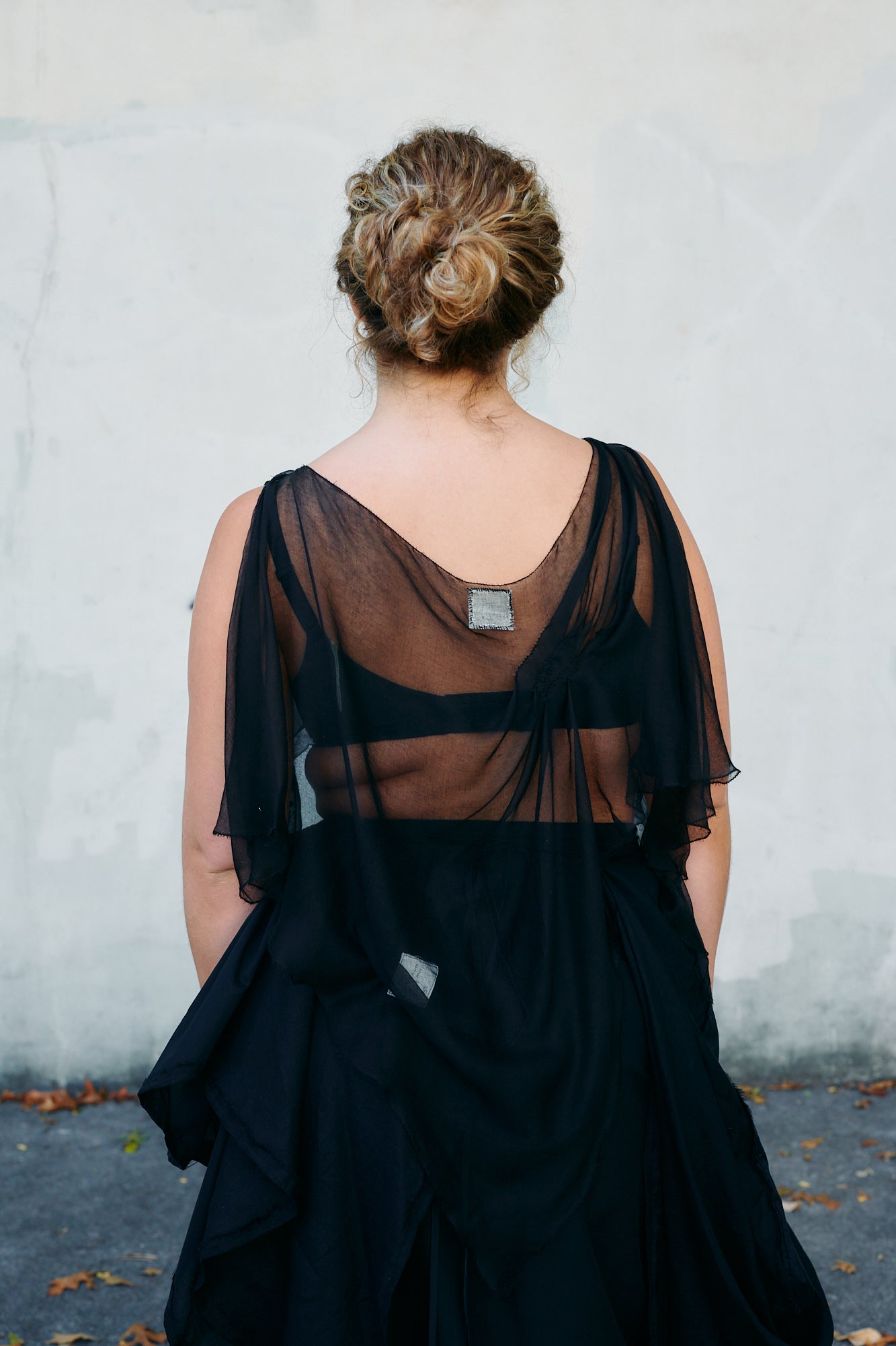 Open-Sided Cotton Gauze Top