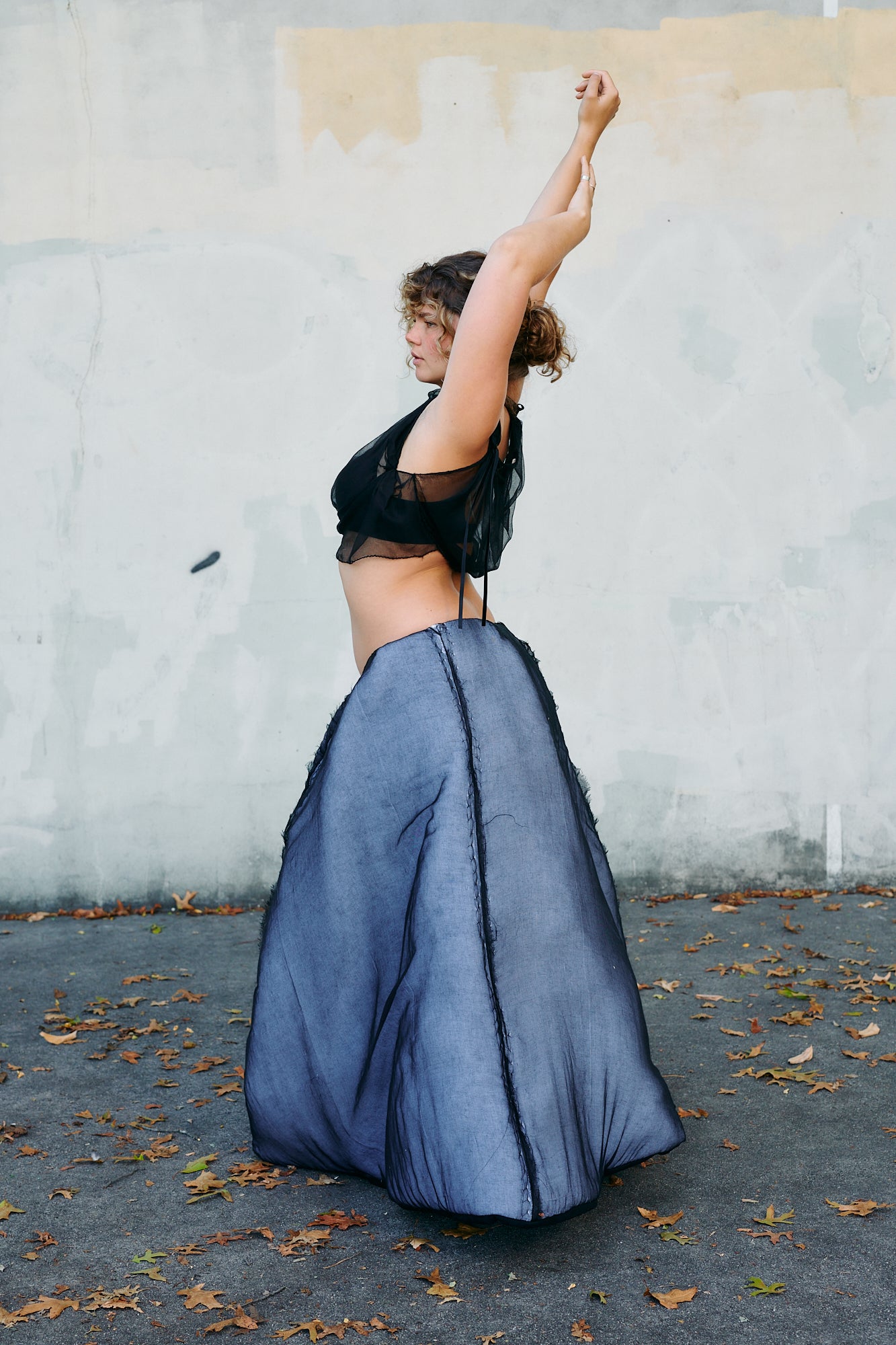 Stuffed Cotton Gauze Skirt