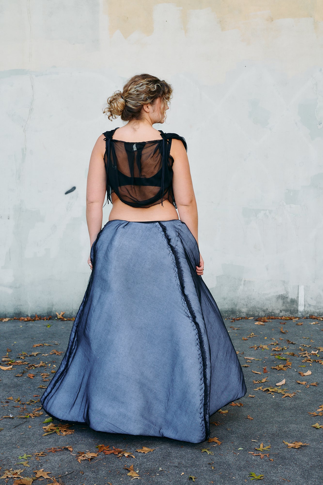 Stuffed Cotton Gauze Skirt