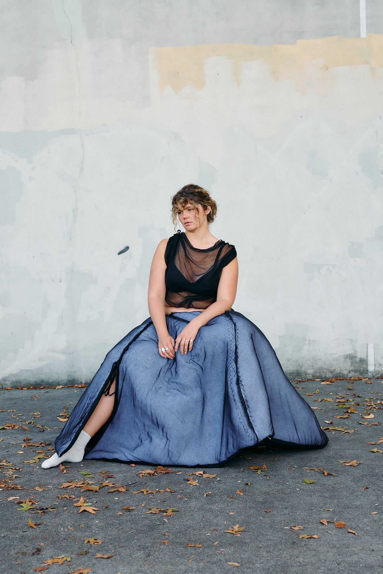 Stuffed Cotton Gauze Skirt