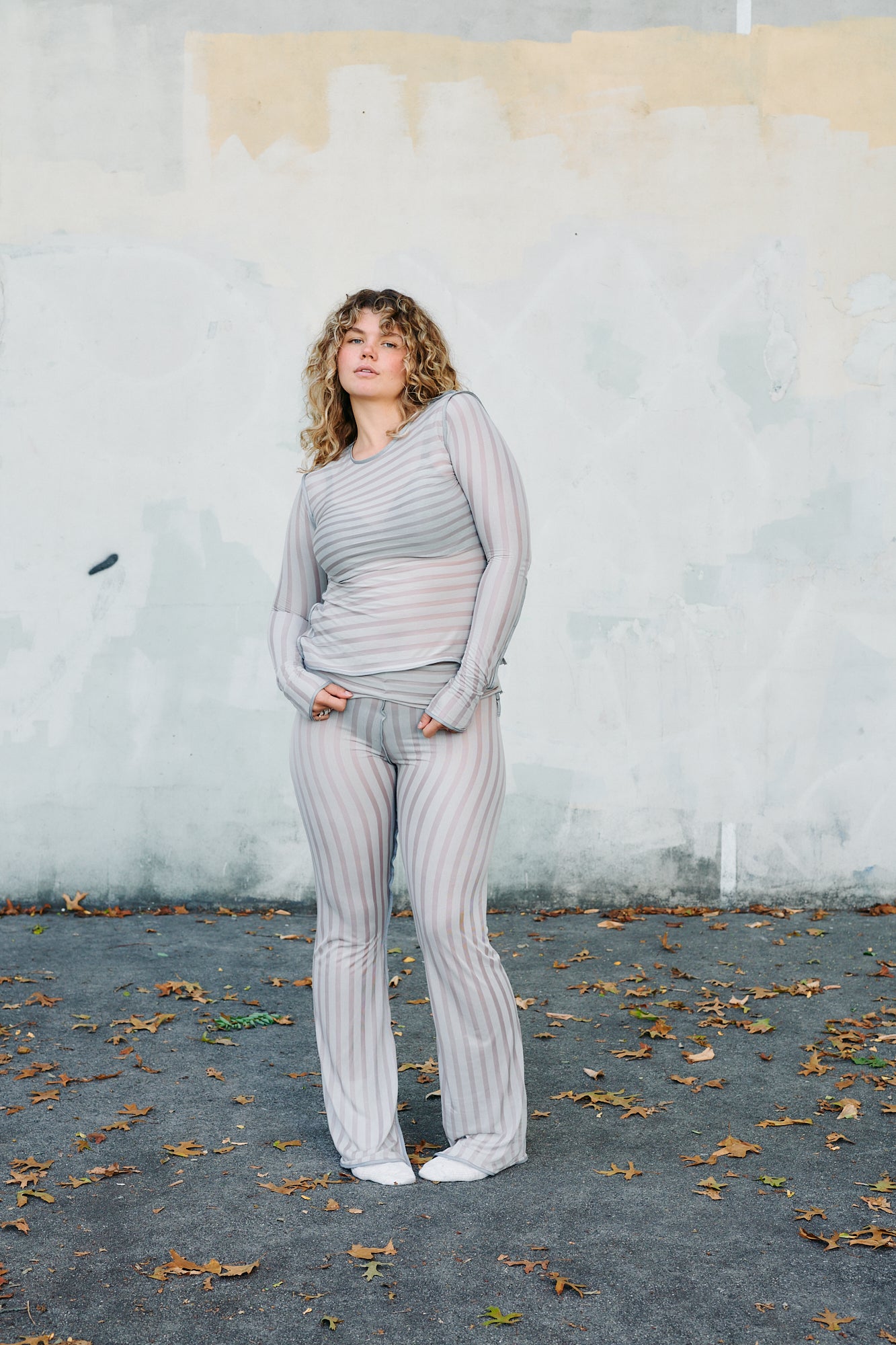 Striped Knit Bottoms